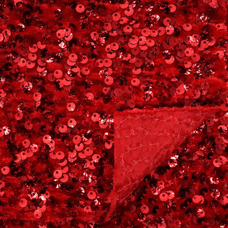 Sequin Velvet Seashell Fabric