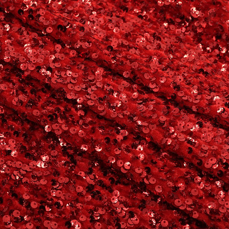 Sequin Velvet Seashell Fabric