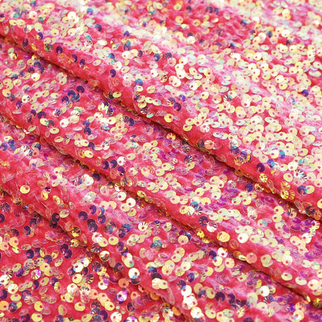 Sequin Velvet Seashell Fabric