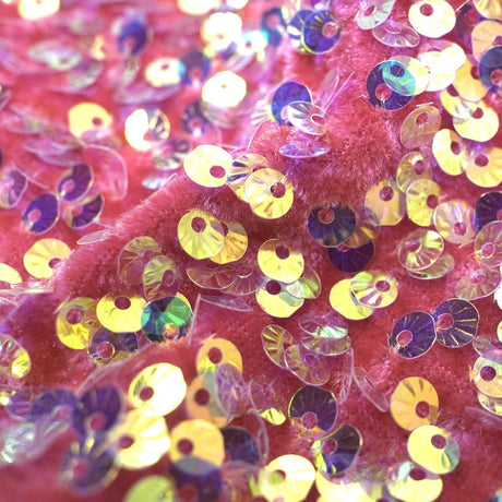 Sequin Velvet Seashell Fabric