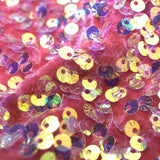 Sanibel Seashell Polyester Velvet Sequin Fabric - Seashell Sequin, 49" Width, 365 GSM (1 Yard)