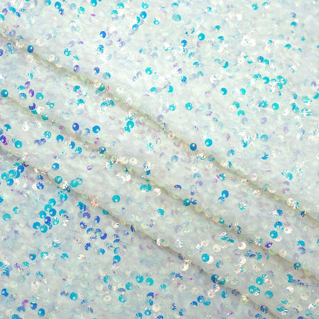 Sequin Velvet Seashell Fabric