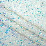 Sanibel Seashell Polyester Velvet Sequin Fabric - Seashell Sequin, 49" Width, 365 GSM (1 Yard)