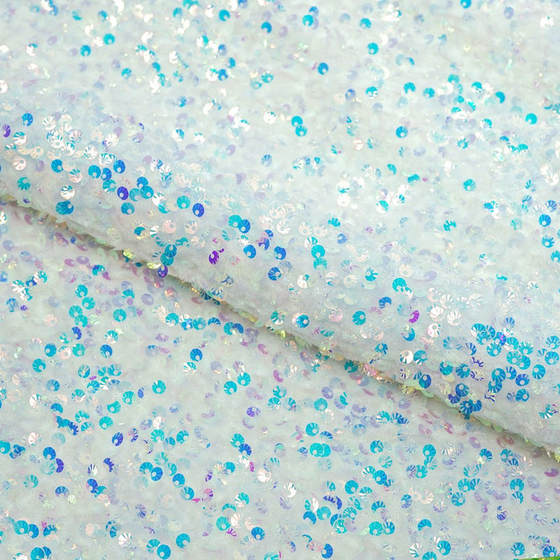 Sequin Velvet Seashell Fabric