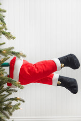 Animated Treeside Santa Kickers 16Inch Christmas Decor