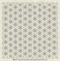 Cotton Linen Sashiko Cloth Snowflakes 12x12