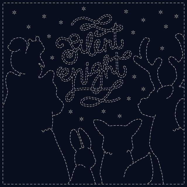 Sashiko Cloth Silhouette 12in x 12in