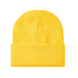 Beanies Acrylic Fabric - Yellow, 3-Inch Folding Cuff (1 Piece)