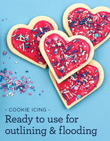 Cookie Icing Satin Ice Royal Icing Ready to Use Bottle Drys Hard - 8oz Bottle Green