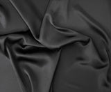 Black Polyester Satin Fabric