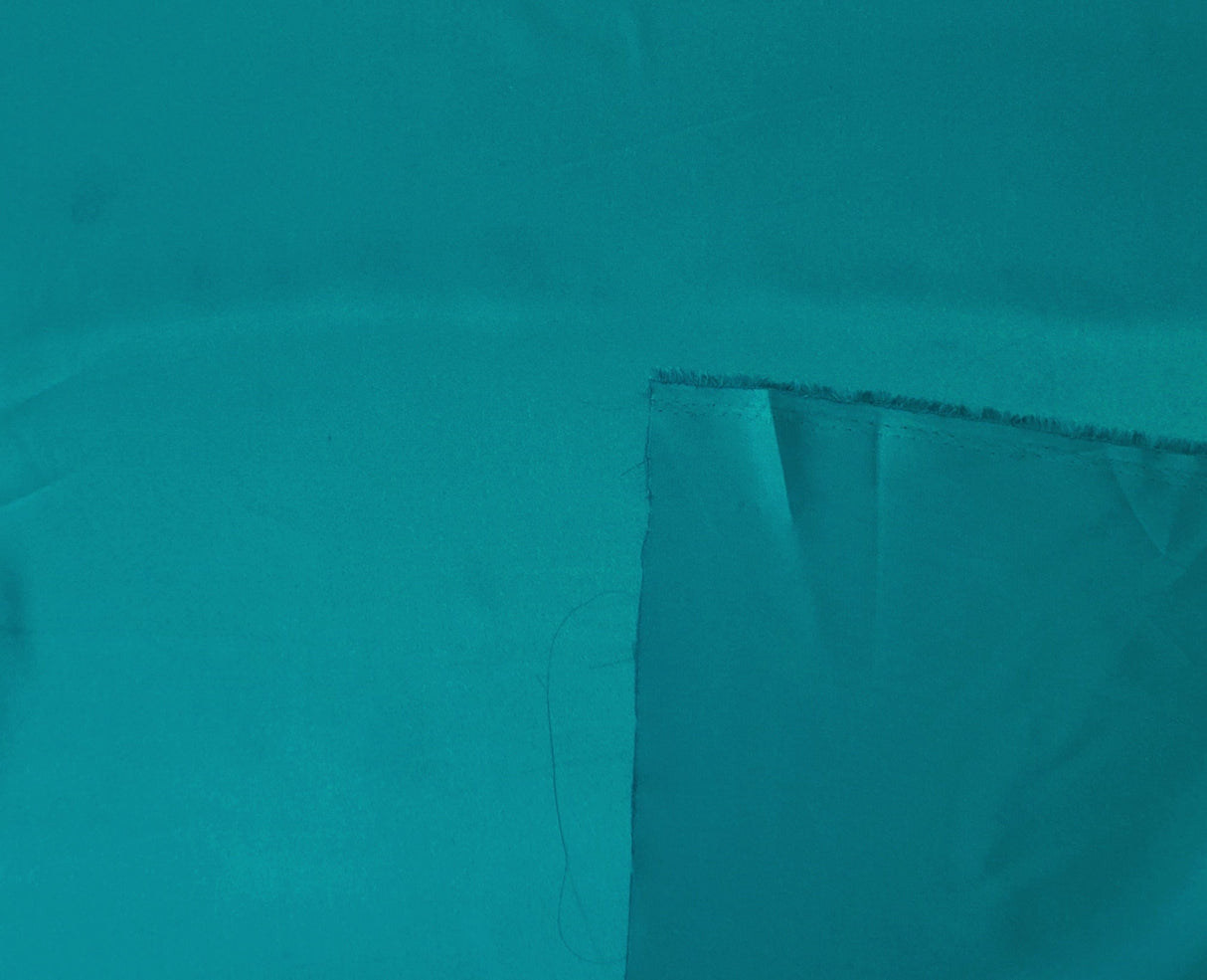 Teal Polyester Satin Fabric