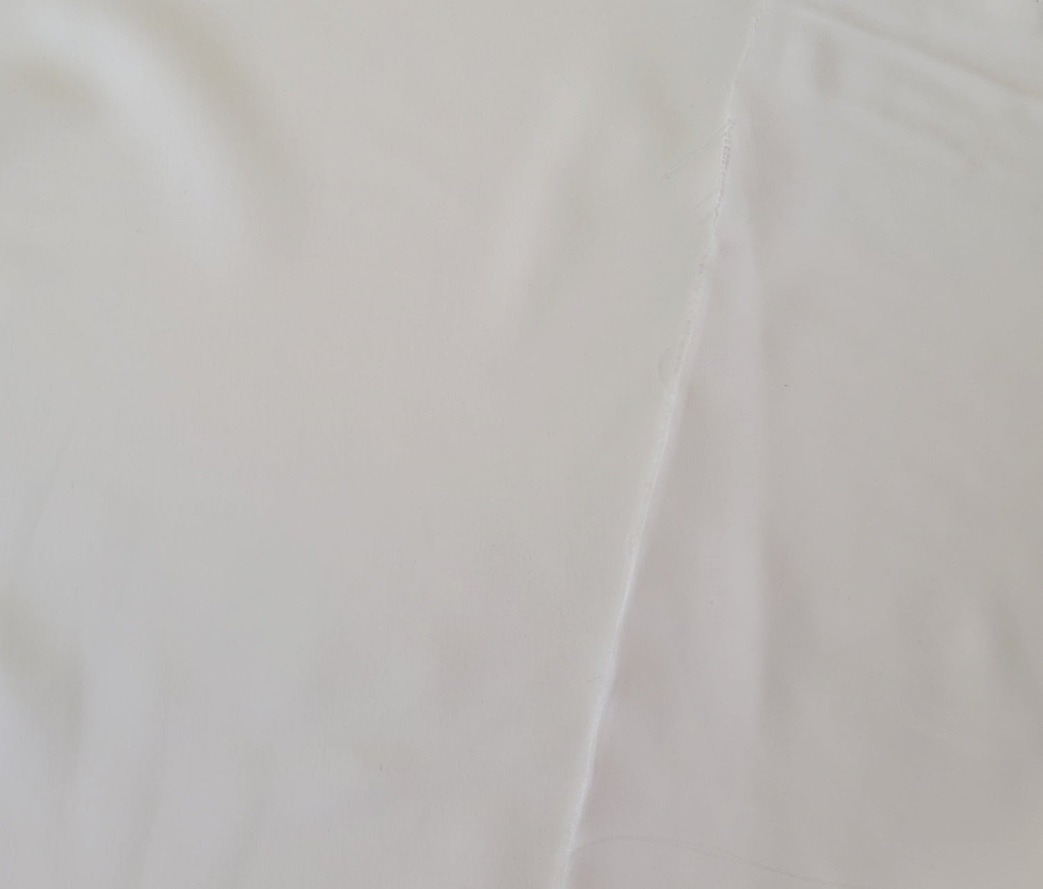 Polyester Satin White Brushed Face