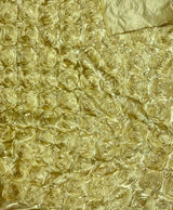 1 Yard 3D Rose Design Satin Rosette Ribbon Fabric by the Yard 54" Width