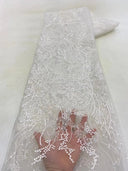 Luxury Pink 2023 High Quality French Tulle Net Sequins Lace Fabric African Lace Fabric 5 Yards For Nigeria Wedding Party Dress