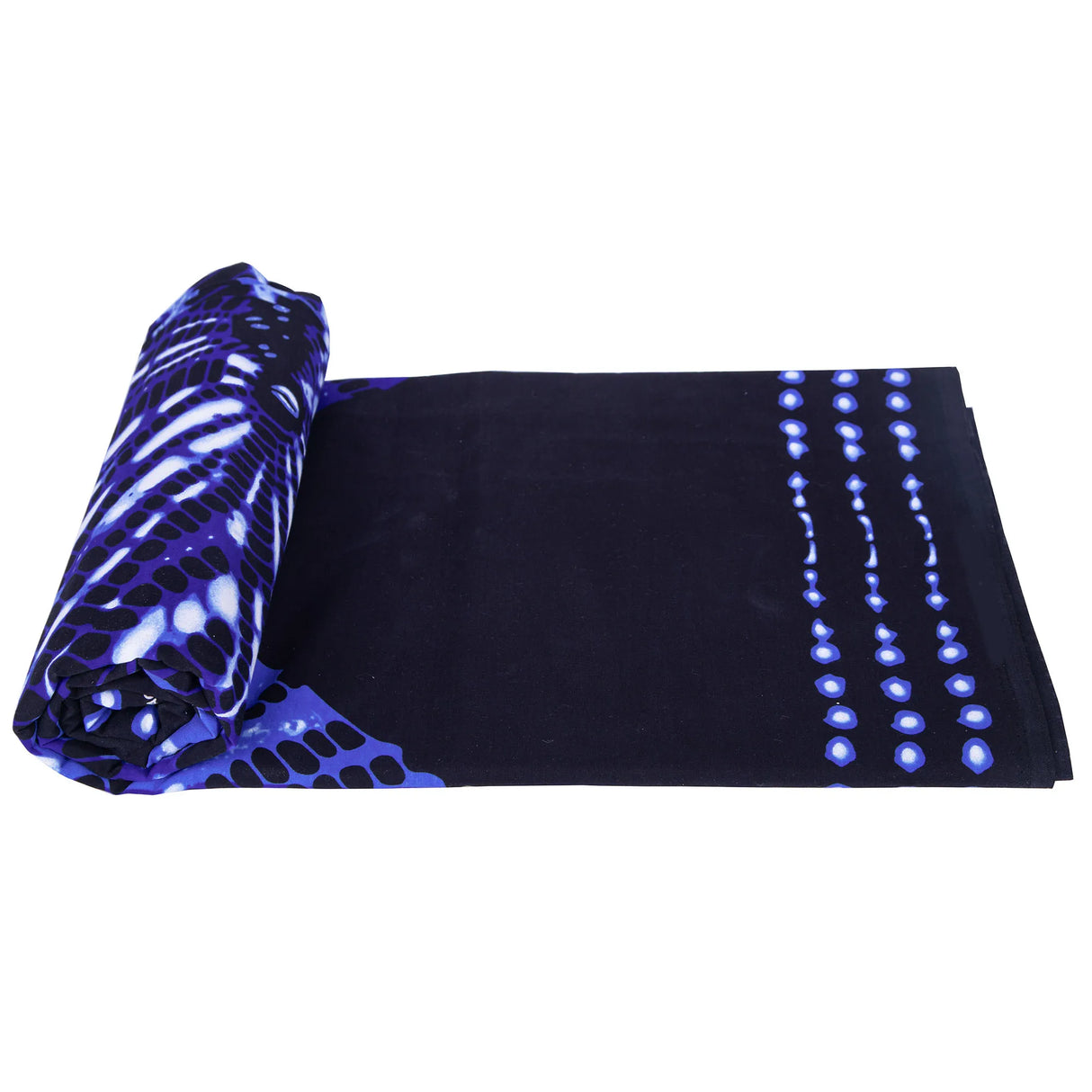 African Cotton Fabric Ankara Dresses Nigerian Fashion Batik Blue Fabrics 3/6 Yards/Lot Material 24fs1594