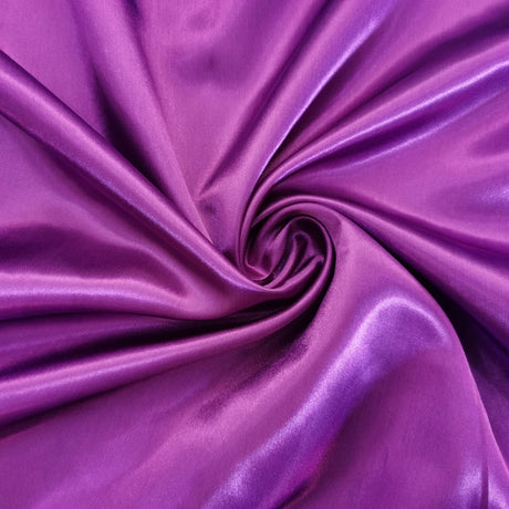 Solid Satin 58" Wide | 1Meter | 2Meters | 5Meters | Silky Charmeuse Scarf Craft DIY Fabric Purple
