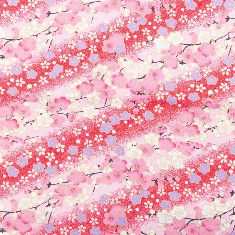 50x145cm Japanese Kimono Bronzed Fabric Sushi Cherry Blossoms Print Cotton Cloth DIY Materials Patchwork Accessories for Sewing