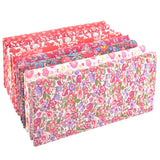 Teramila 8PCS Pack Square Multicolor Printed Cotton Fabric For Sewing Quilt Cloth Needlework Plaid Handicraft Material Patchwork