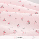 135x50/500cm Pure Color Crepe Double-Layer Cotton Yarn Fabric, Making Soft Pajamas Clothes Fabric DIY Clothing Cloth YHTJ0113