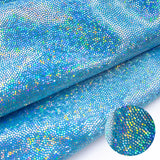 150cm*100cm Glitter Laser Polyester Fabric Iridescent Holographic Wedding Party Background Doll Clothing Decor Material DIY