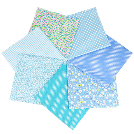 7Pcs 20" x 20" Cotton Fabric DIY Making Supplies Quilting Patchwork Fabric Fat Quarter Bundles DIY for Quilting Patchwork