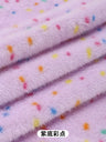 0.5/1/2 Yards Faux Fur Dot Printed Fabric for Plush Toys Cotton Dolls Warm Hats Decorative Cloth Handmade Sewing Fabrics