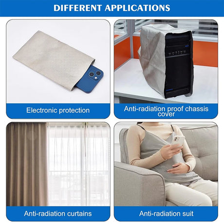 Faraday Fabric Radiation Protection WiFi Blockers for Home Anti-Radiation Blanket Fabric Emf/Rf/RFID Protection Blocking Cloth
