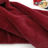 White Grey Colour Series 8mm imitation Rex rabbit Fur Fabric short plush fabric cabinet tablecloth display scarf cotton doll DIY