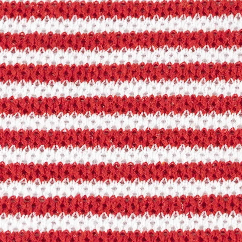 100x50cm Pure Cotton Striped Knitted Fabric For Winter Sweaters, Toy Clothes, Pillow, Cushion Handmade DIY Sewing Fabric TJ20741