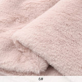 8mm Imitation Rabbit Fur Fabric Soft Short Plush For Warm Scarf, Doll,DIY Plush Toys Fabric Background Display Cloth 50x50cm/1m