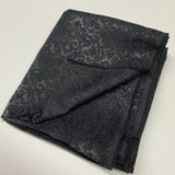 Black 3D Jacquard Fabric, Textured Brocade Fabric, Costume Drapery DIY Sewing Fabric, Suitable For Dress or Gown
