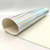 20*120CM Roll Hologram Iridescent Rainbow Laser PU Leather Fabric Craft Cloth DIY Handmade Color Change