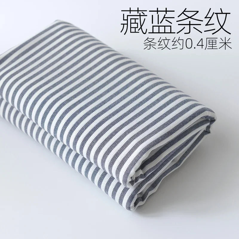 Home Furnishings Tablecloths Curtains Cushions Sofas Thickened Yarn Dyed Polyester Cotton Checkered Stripes Solid Colors Fabric