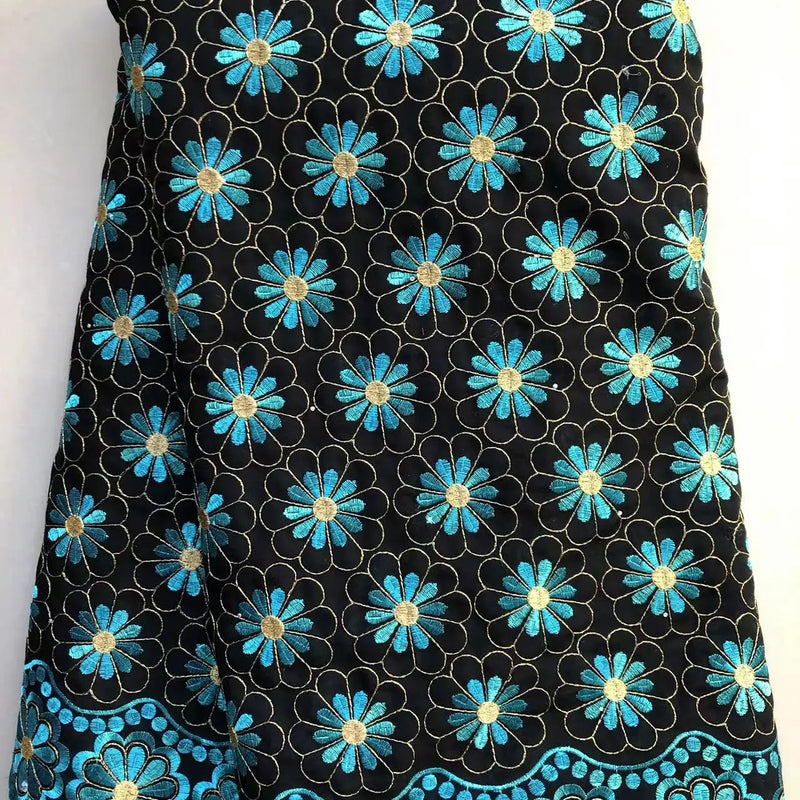 Cotton Dry Lace Fabric With Stones African Lace Fabric Latest Nigerian Swiss Voile Lace in Switzerland For Party Dress Sewing