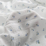 135x50/500cm Pure Color Crepe Double-Layer Cotton Yarn Fabric, Making Soft Pajamas Clothes Fabric DIY Clothing Cloth YHTJ0113
