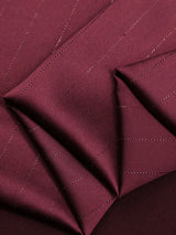 High End Bright Silk Striped Imitation Acetic Acid Fabric Satin Glossy Silk Smooth Drape Feeling Suit Dress Pants Fabric