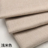 Thickening Solid Color Polyester Linen Fabric Dust-proof Coarse Fabric Canvas Sofa DIY Curtains Tablecloths Seat Cushions Fabric