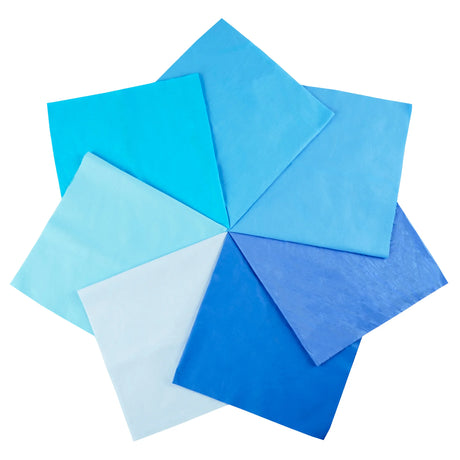 7PCS 25 x 25cm/50 x 50cm Squares Cotton Craft Plain Fabric Cloths for DIY Bundle Patchwork Quilting Sewing Scrapbooking Artcraft