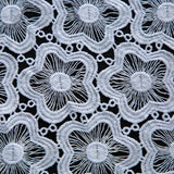 White African Guipure Cord Lace Fabric with Sequins 2025 High Quality Nigerian Guipure Cord Lace for Sewing Wedding Dress F4025