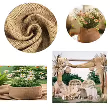 Gardening Burlap Fabric – Natural Jute DIY Material