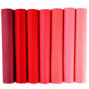 7PCS 25 x 25cm/50 x 50cm Squares Cotton Craft Plain Fabric Cloths for DIY Bundle Patchwork Quilting Sewing Scrapbooking Artcraft