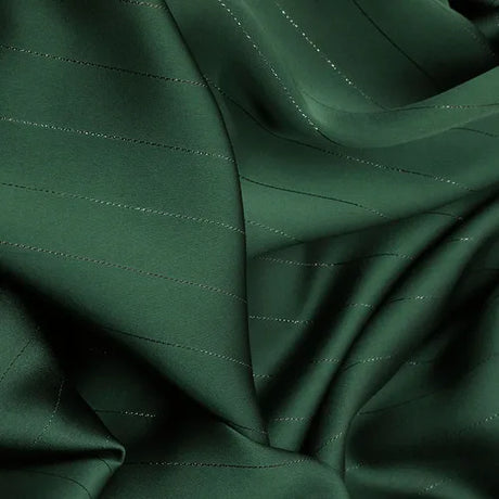 High End Bright Silk Striped Imitation Acetic Acid Fabric Satin Glossy Silk Smooth Drape Feeling Suit Dress Pants Fabric