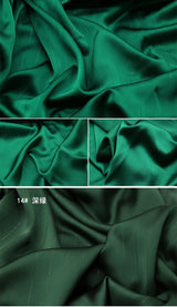 High End Bright Silk Striped Imitation Acetic Acid Fabric Satin Glossy Silk Smooth Drape Feeling Suit Dress Pants Fabric