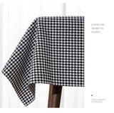 146cm Width High-grade Houndstooth Fabrics Cotton and Linen Plaid Fabrics Thickening Sofa Pillow Tablecloth DIY Sewing Fabrics