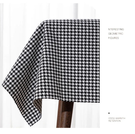 146cm Width High-grade Houndstooth Fabrics Cotton and Linen Plaid Fabrics Thickening Sofa Pillow Tablecloth DIY Sewing Fabrics