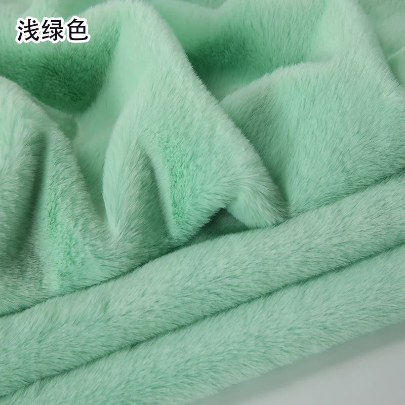 White Grey Colour Series 8mm imitation Rex rabbit Fur Fabric short plush fabric cabinet tablecloth display scarf cotton doll DIY