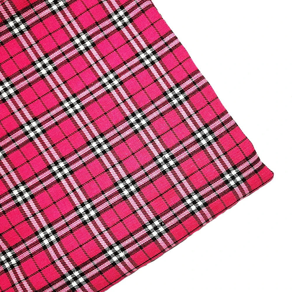 1-3 Yard Medium Thick Classic and Stylish Scottish Checks Polyester Cotton Fabric for Sewing Ladies Skirt,Tartan Designer Fabric