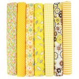7Pcs 20" x 20" Cotton Fabric DIY Making Supplies Quilting Patchwork Fabric Fat Quarter Bundles DIY for Quilting Patchwork