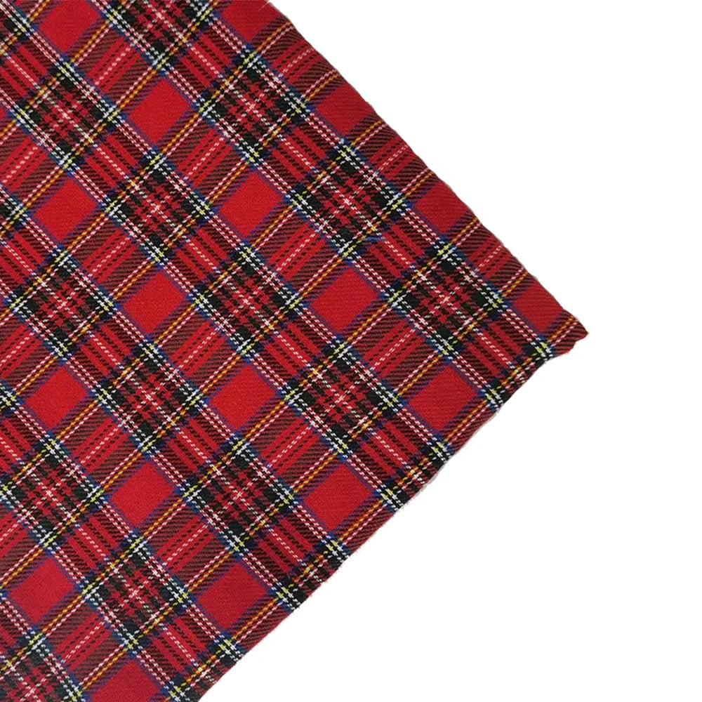 1-3 Yard Medium Thick Classic and Stylish Scottish Checks Polyester Cotton Fabric for Sewing Ladies Skirt,Tartan Designer Fabric
