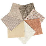 7Pcs 20" x 20" Cotton Fabric DIY Making Supplies Quilting Patchwork Fabric Fat Quarter Bundles DIY for Quilting Patchwork